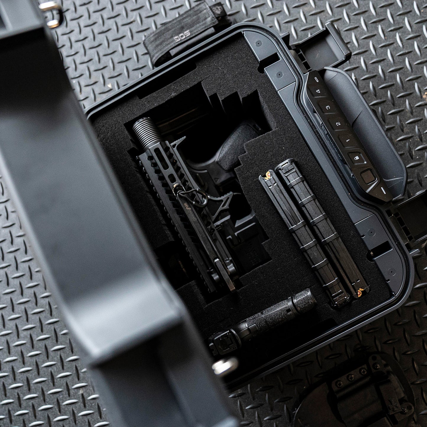 LifePod XT Portable Biometric Travel Lockbox with Pluck Foam