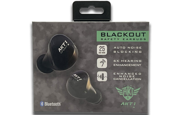 Blackout HT Safety Earbuds - NRR 25dB Hearing Protection For Shooting, Work, Non-Bluetooth