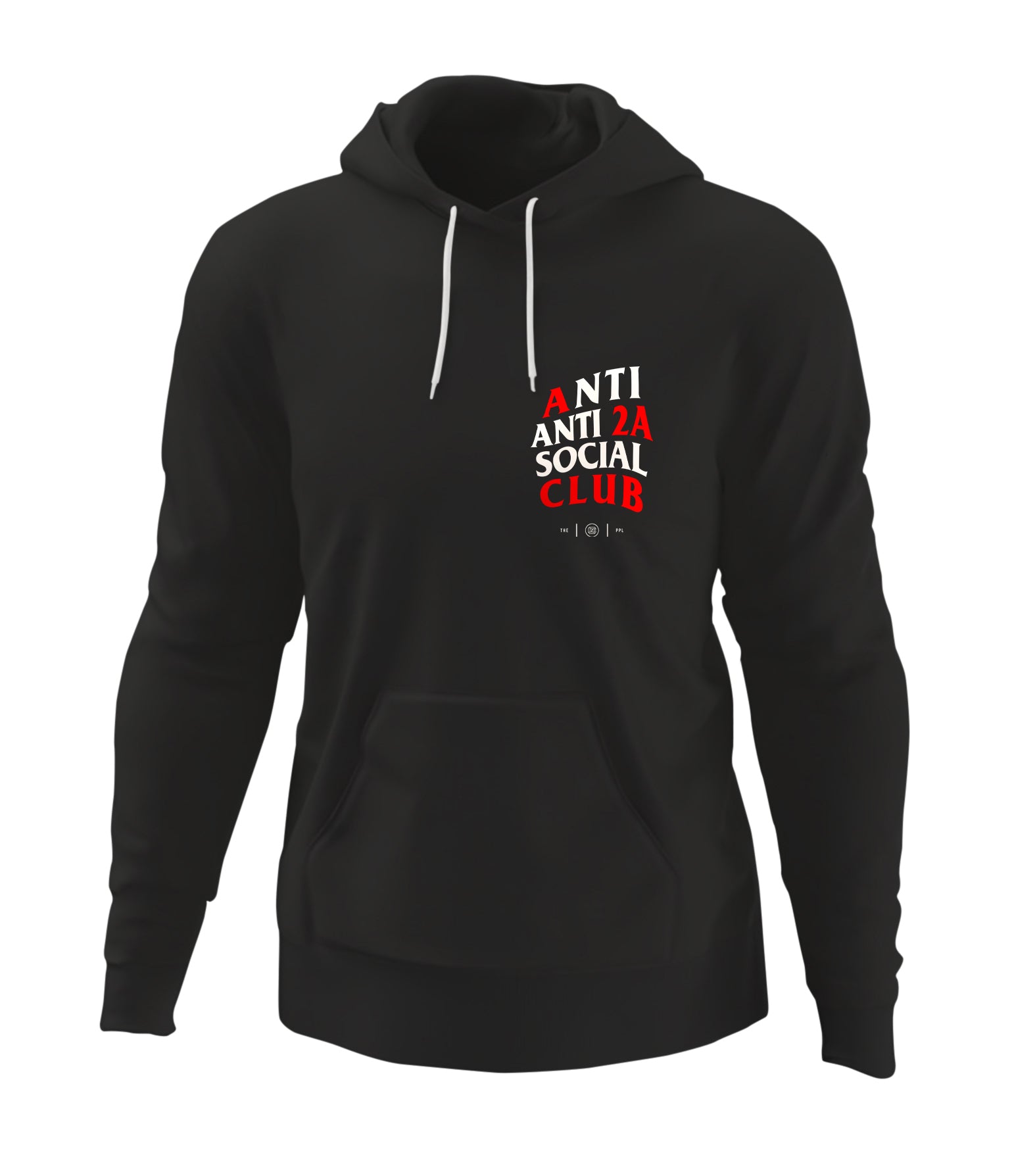 Isikel Anti Anti 2A Social Club Hoodie Large Black