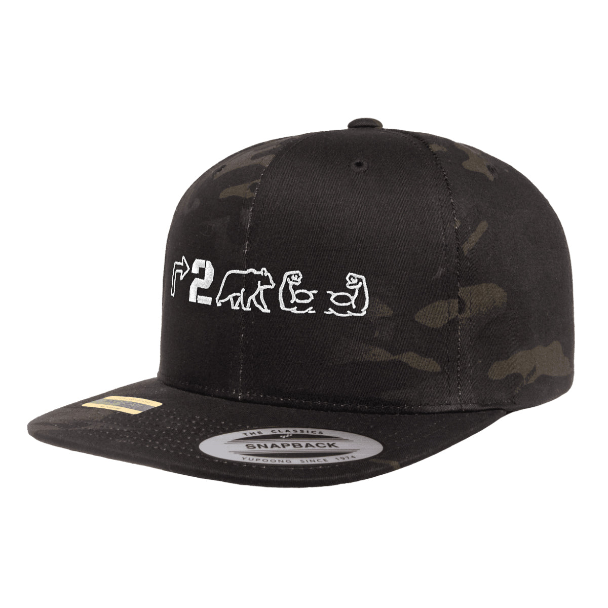 Right To Bear Arms Black MultiCam Snapback