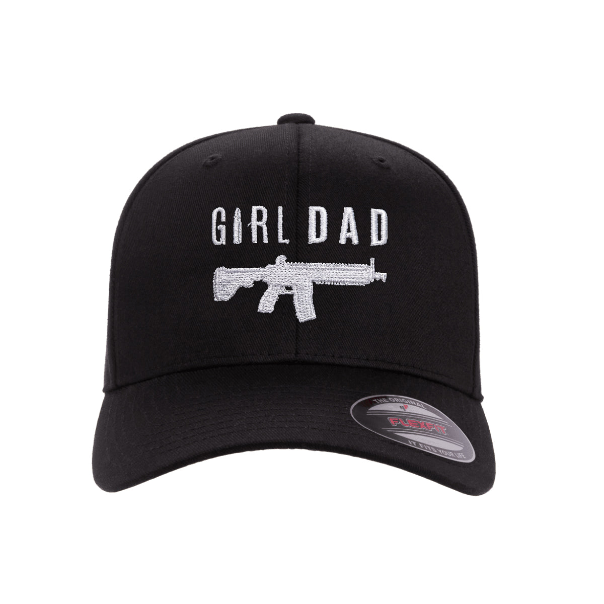 Gun Owning Girl Dad V1 Embroidered Hat FlexFit