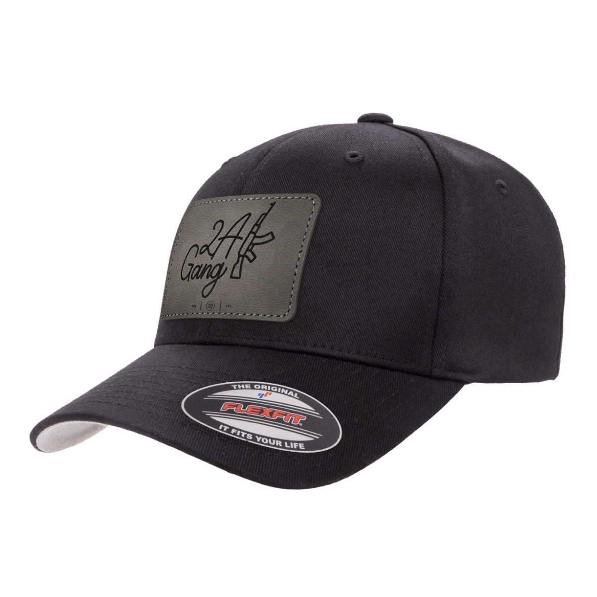 2A Gang Leather Patch Hat FlexFit