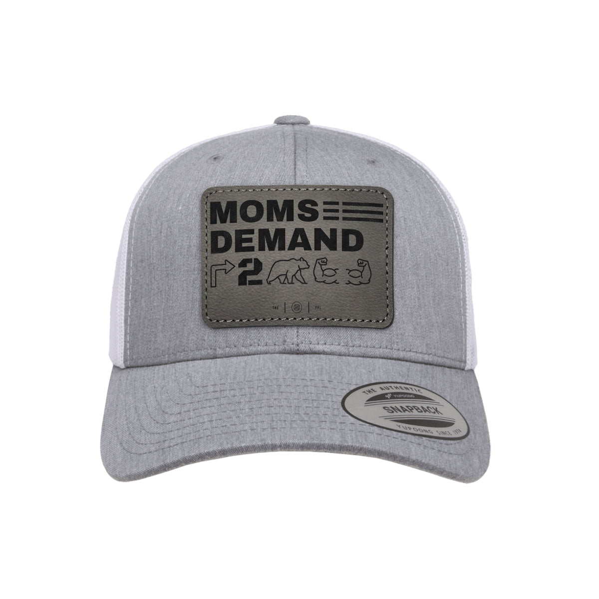 Moms Demand Right To Bear Arms Leather Patch Trucker Hat