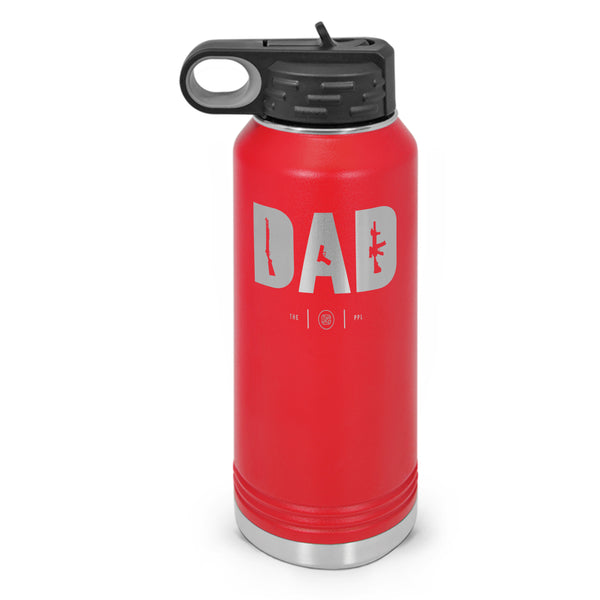 Dad Double Wall Insulated Laser Etched Water Bottle