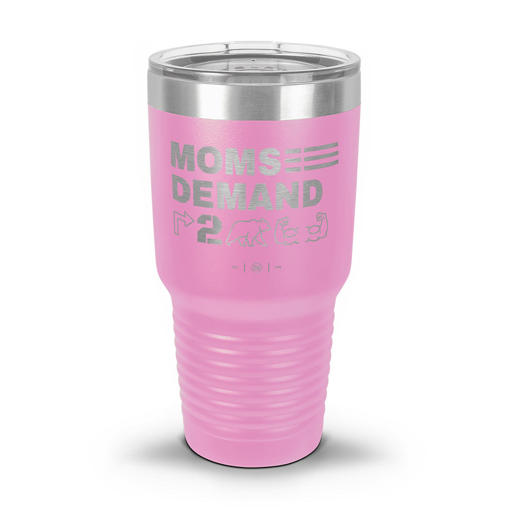 Moms Demand Right To Bear Arms Laser Etched 30oz/20oz Tumbler
