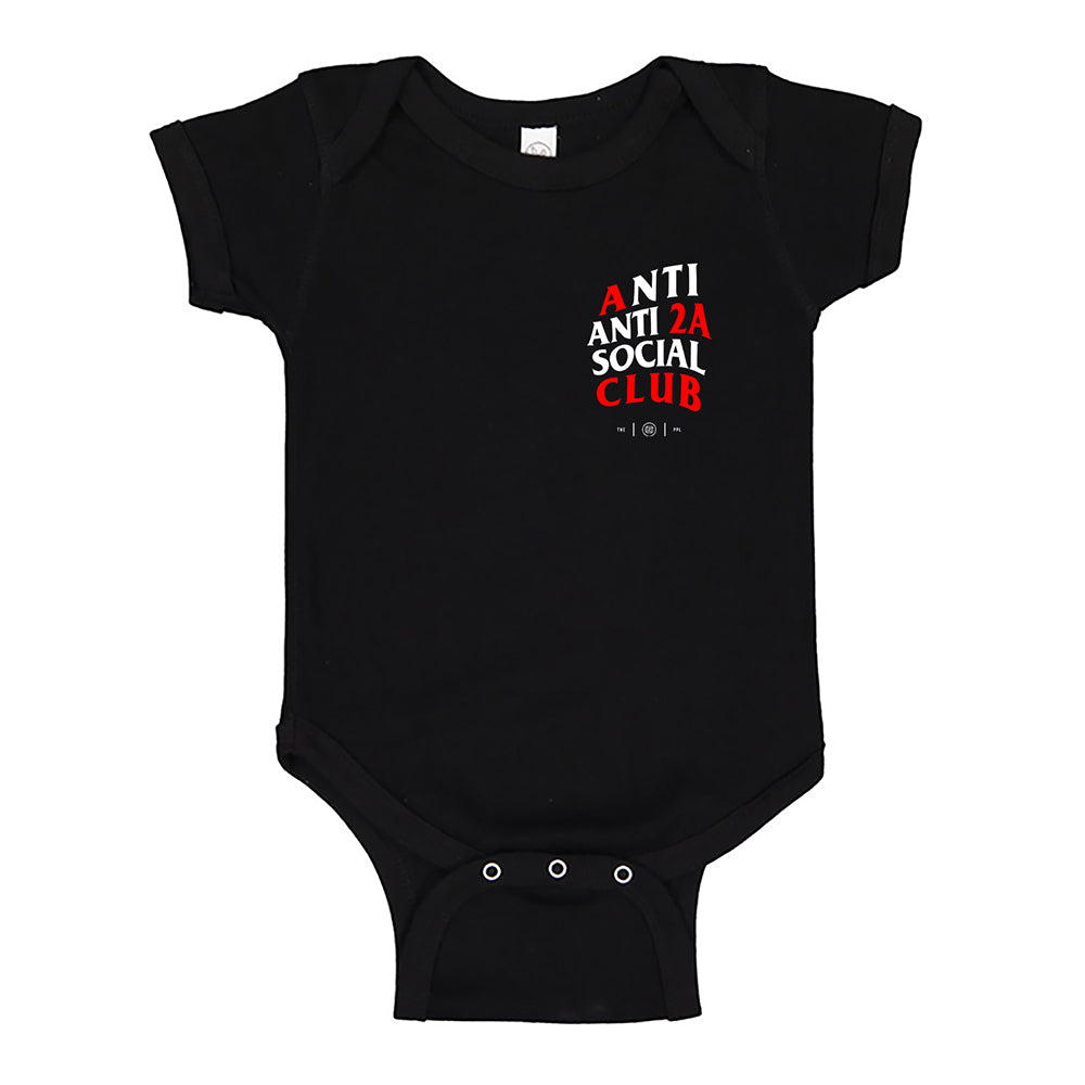 Anti Anti-2A Social Club Shirt Onesie 24 Months / Black Anti Anti-2A Social Club Shirt Onesie 24 Months / Black