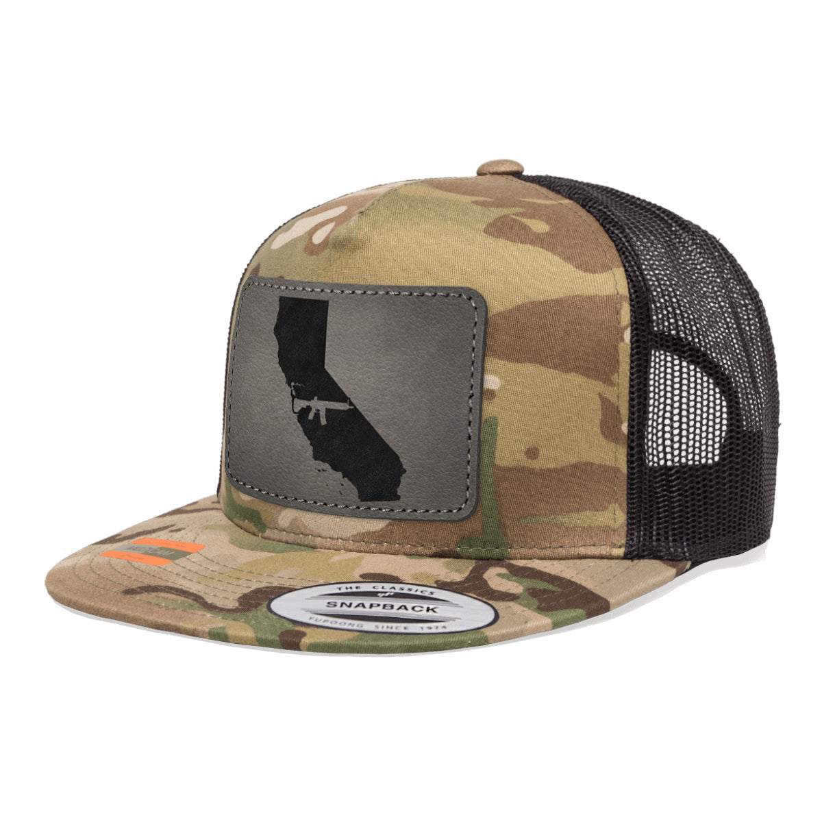 Keep California Tactical Leather Patch Tactical Arid Trucker Hat Snapback