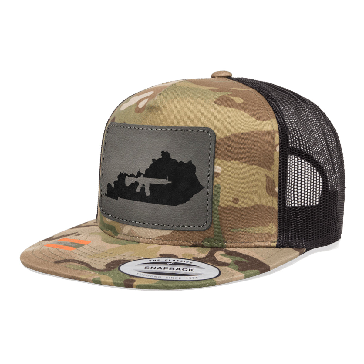 Keep Kentucky Tactical Leather Patch Tactical Arid Trucker Hat Snapback