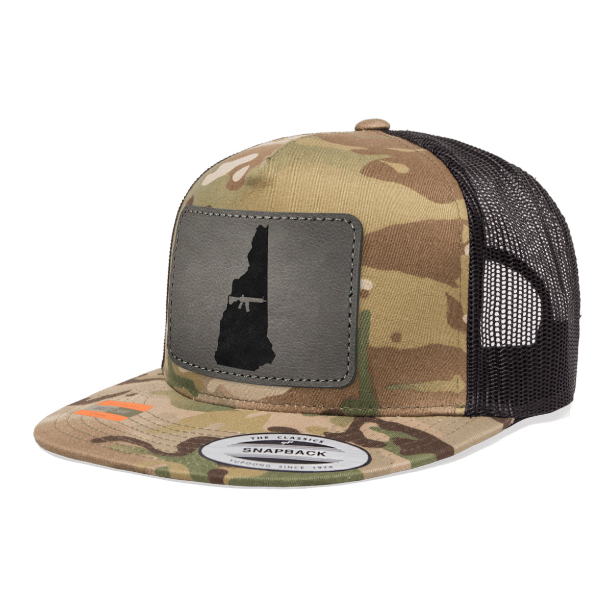 Keep New Hampshire Tactical Leather Patch Tactical Arid Trucker Hat Snapback