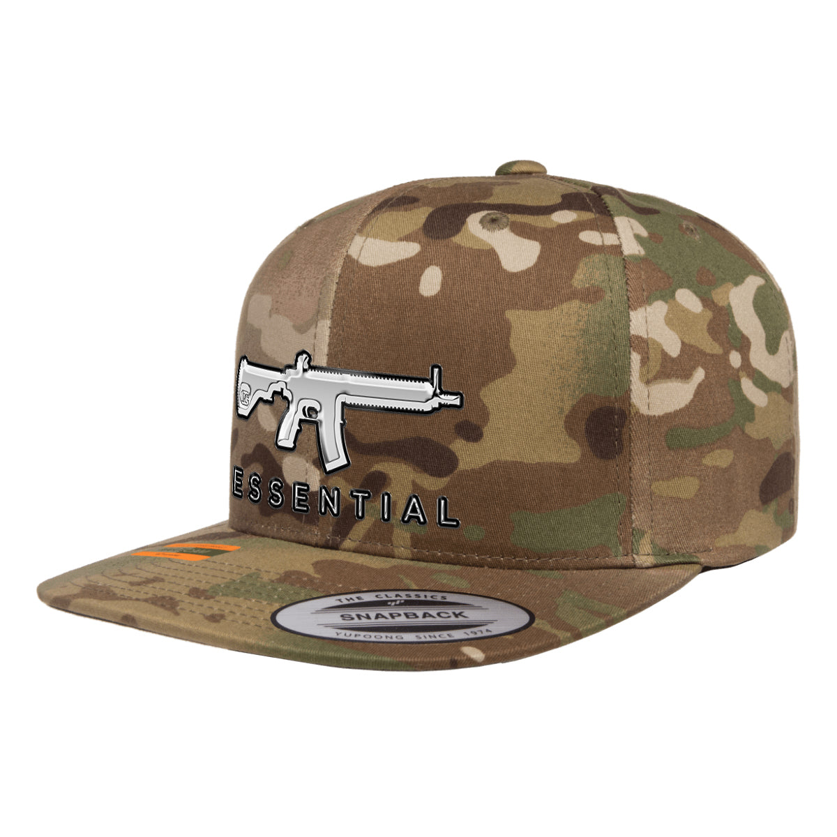 AR-15s Are Essential 3D Chrome Arid MultiCam Snapback