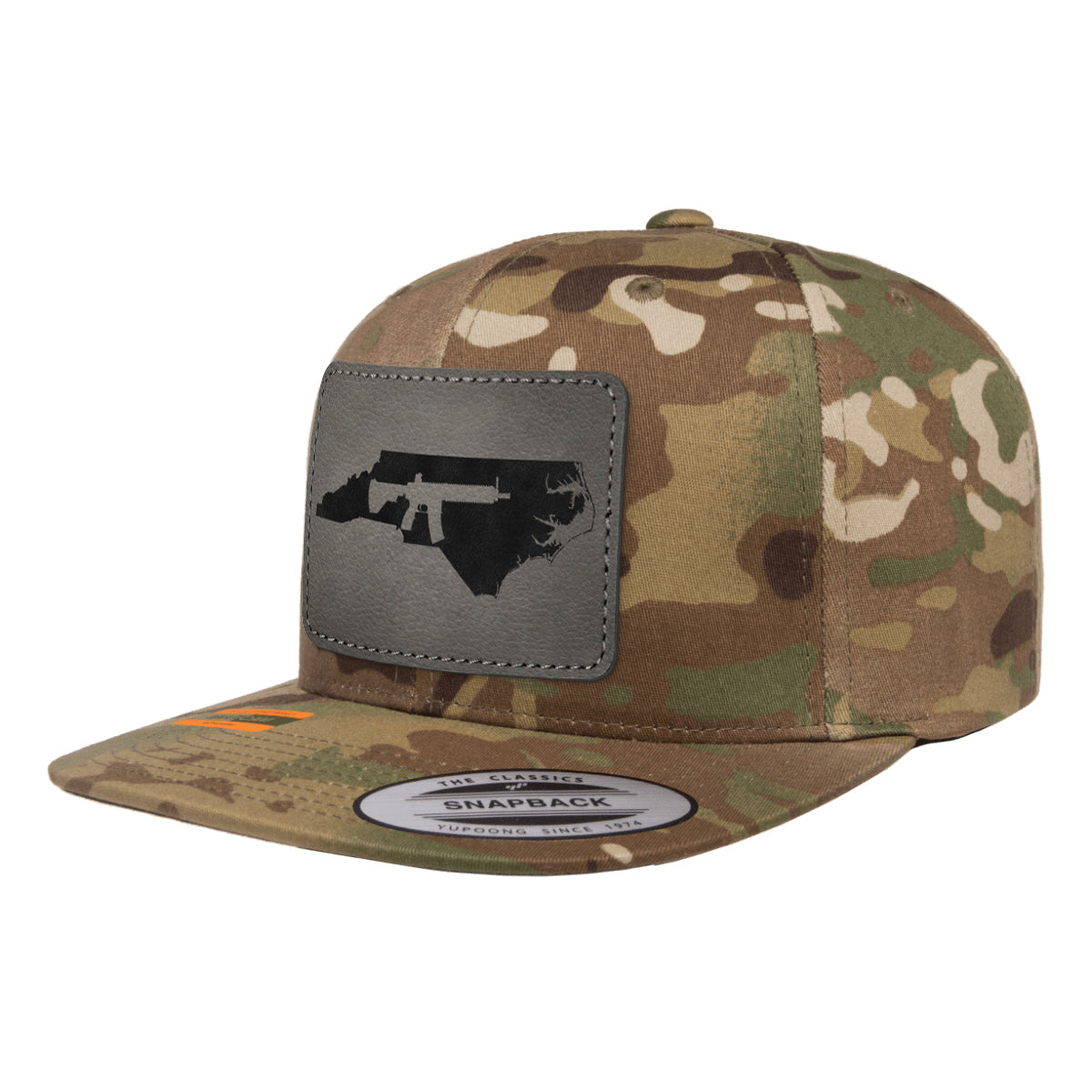 Keep North Carolina Tactical Leather Patch Tactical Arid Snapback