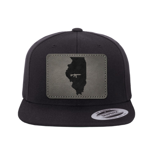 Keep Illinois Tactical Leather Patch Hat Snapback