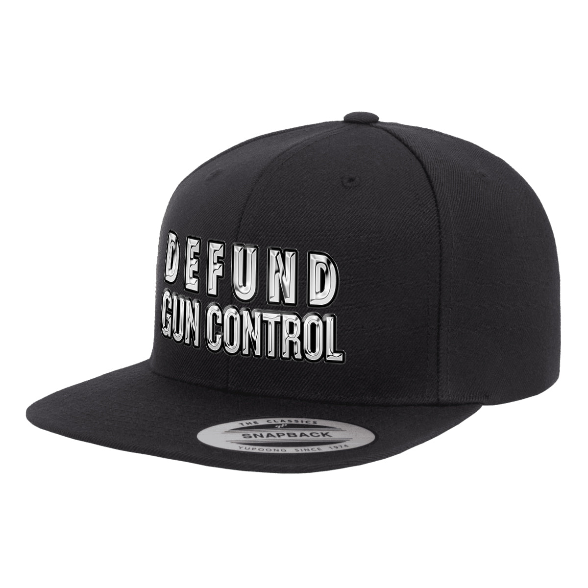 Defund Gun Control 3D Chrome Snapback