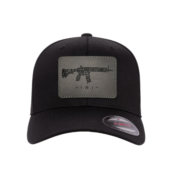 – AR-15\'s Hat The 2A Patch By Leather FlexFit Are PewPewLife Protected
