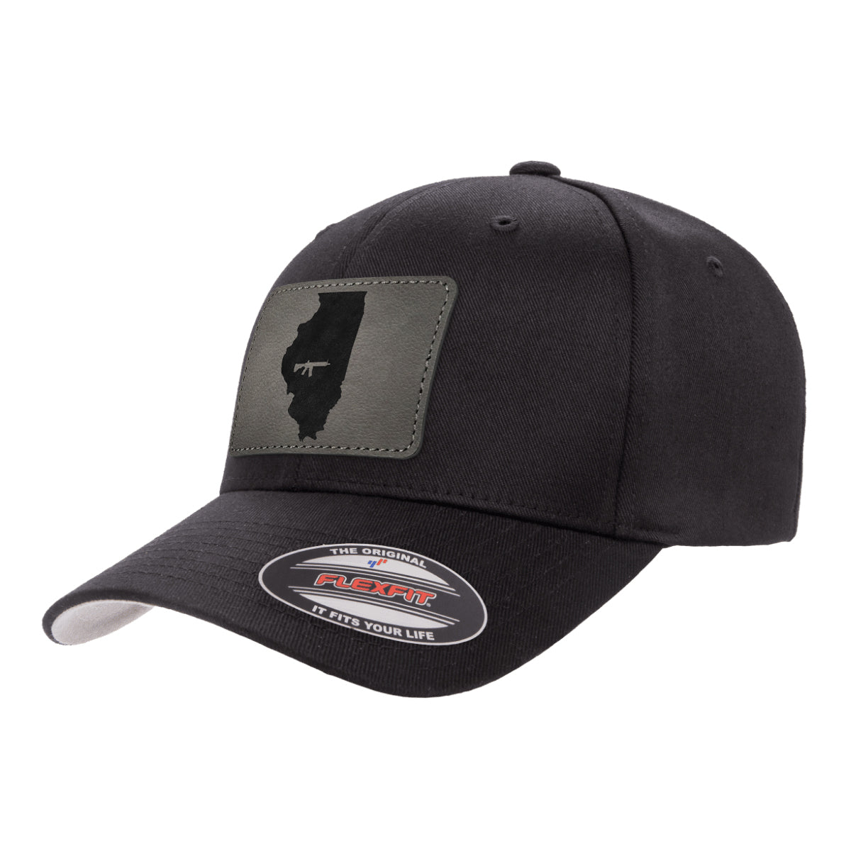 Keep Illinois Tactical Leather Patch Hat Flexfit