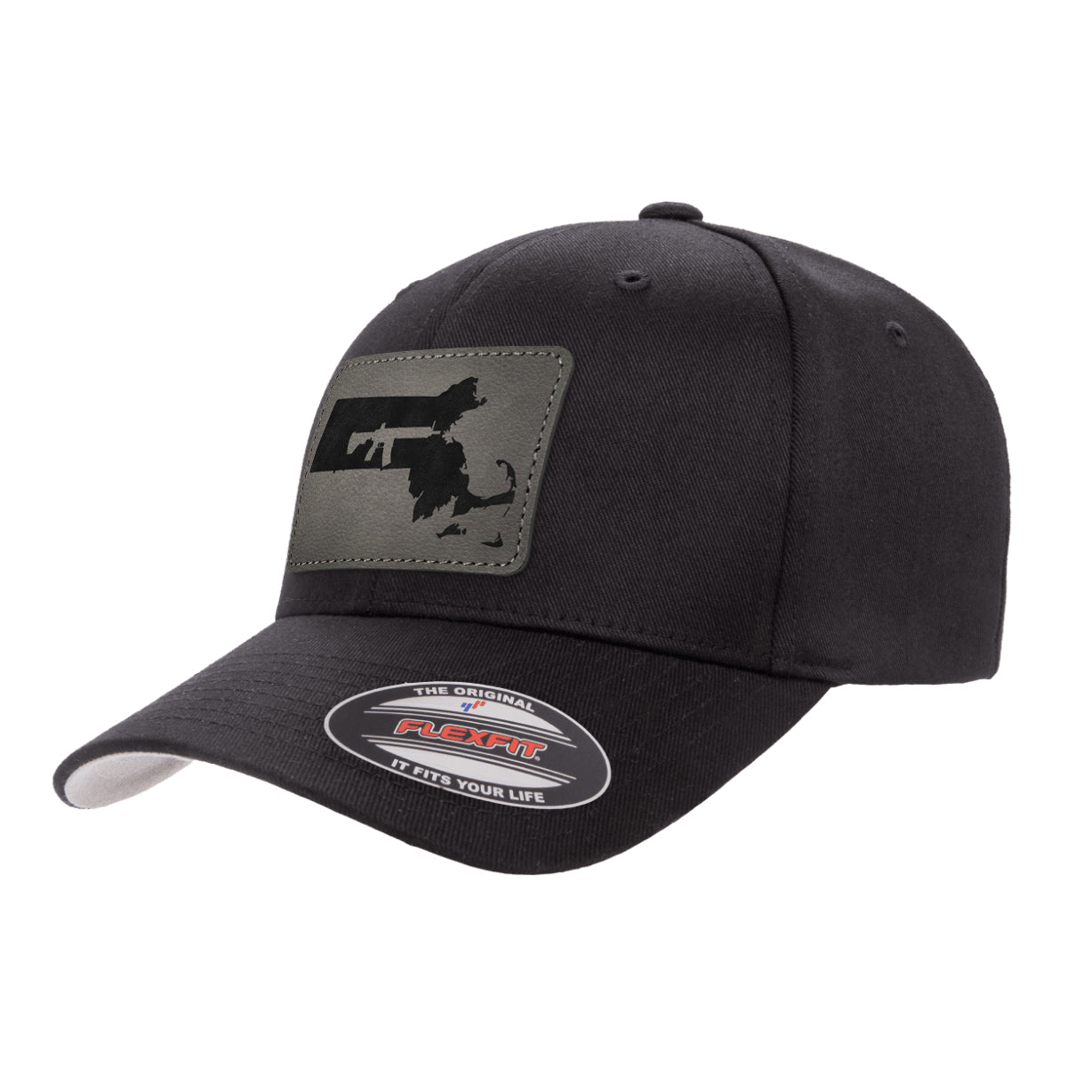Keep Massachusetts Tactical Leather Patch Hat Flexfit
