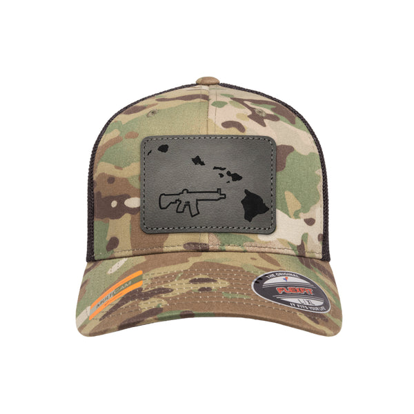 Keep Hawaii Tactical Leather Patch Tactical Arid Flexfit Fitted Hat –  PewPewLife