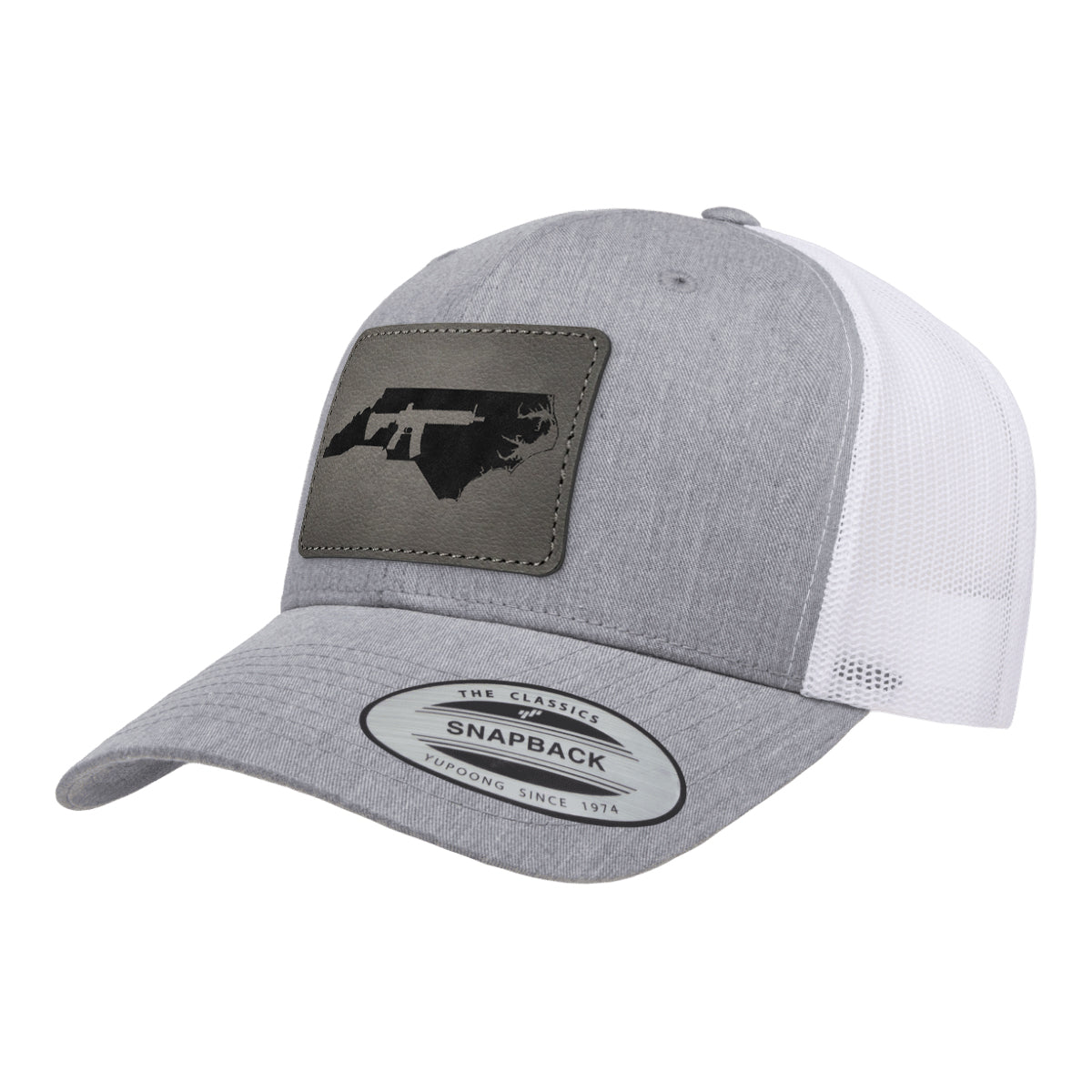 Keep North Carolina Tactical Leather Patch Trucker Hat