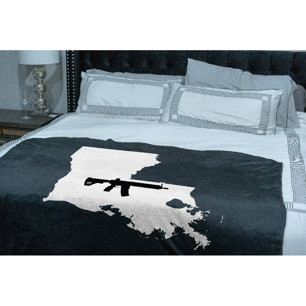 Keep Louisiana Tactical Sherpa Throw Blanket