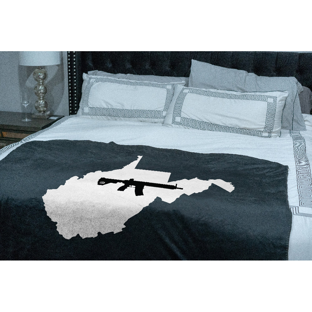 Keep West Virginia Tactical Sherpa Throw Blanket
