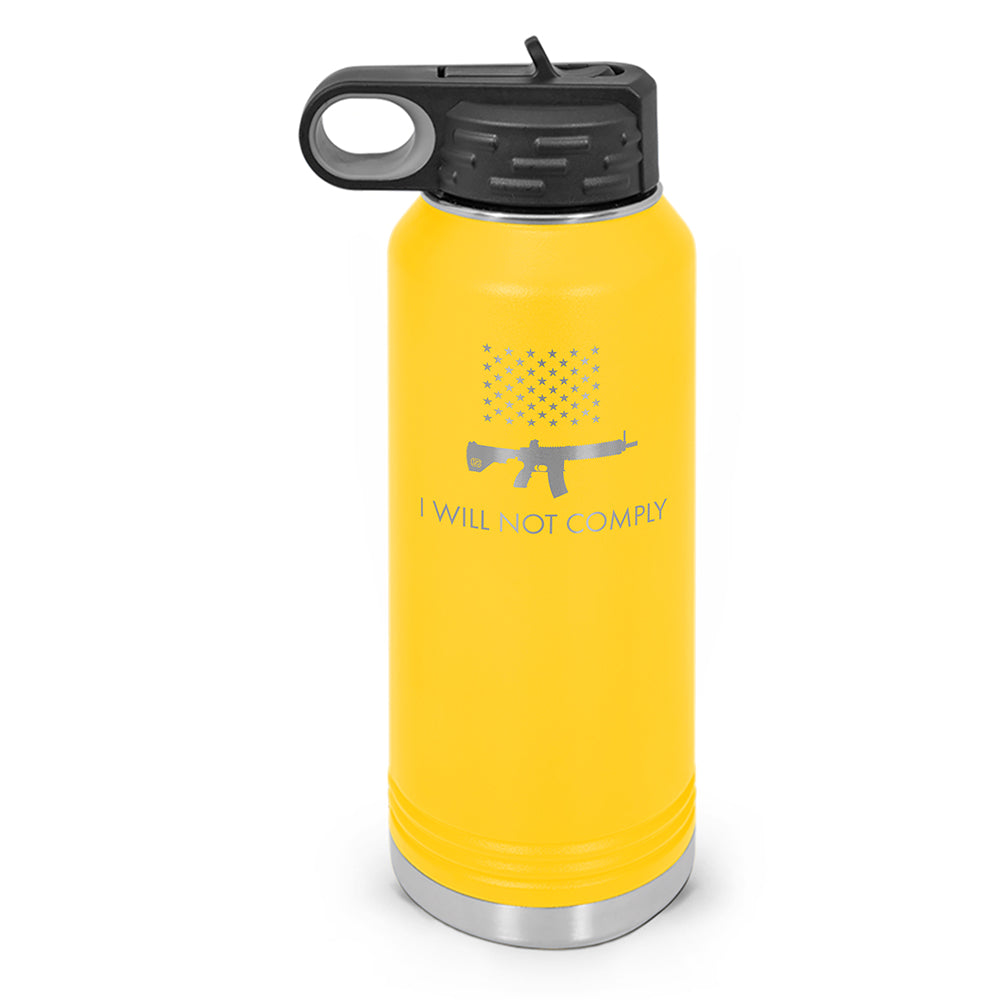 I Will Not Comply Double Wall Insulated Water Bottle