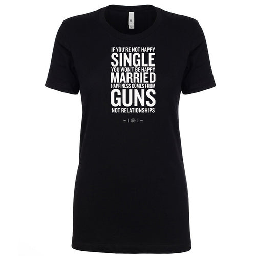 Happiness Comes From Guns Women's Shirt