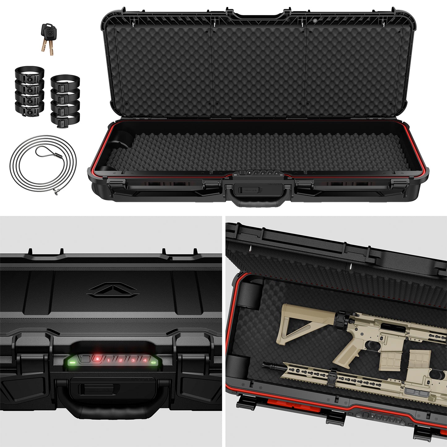 LifePod XRC 100i Portable Biometric Travel Rifle Lockbox