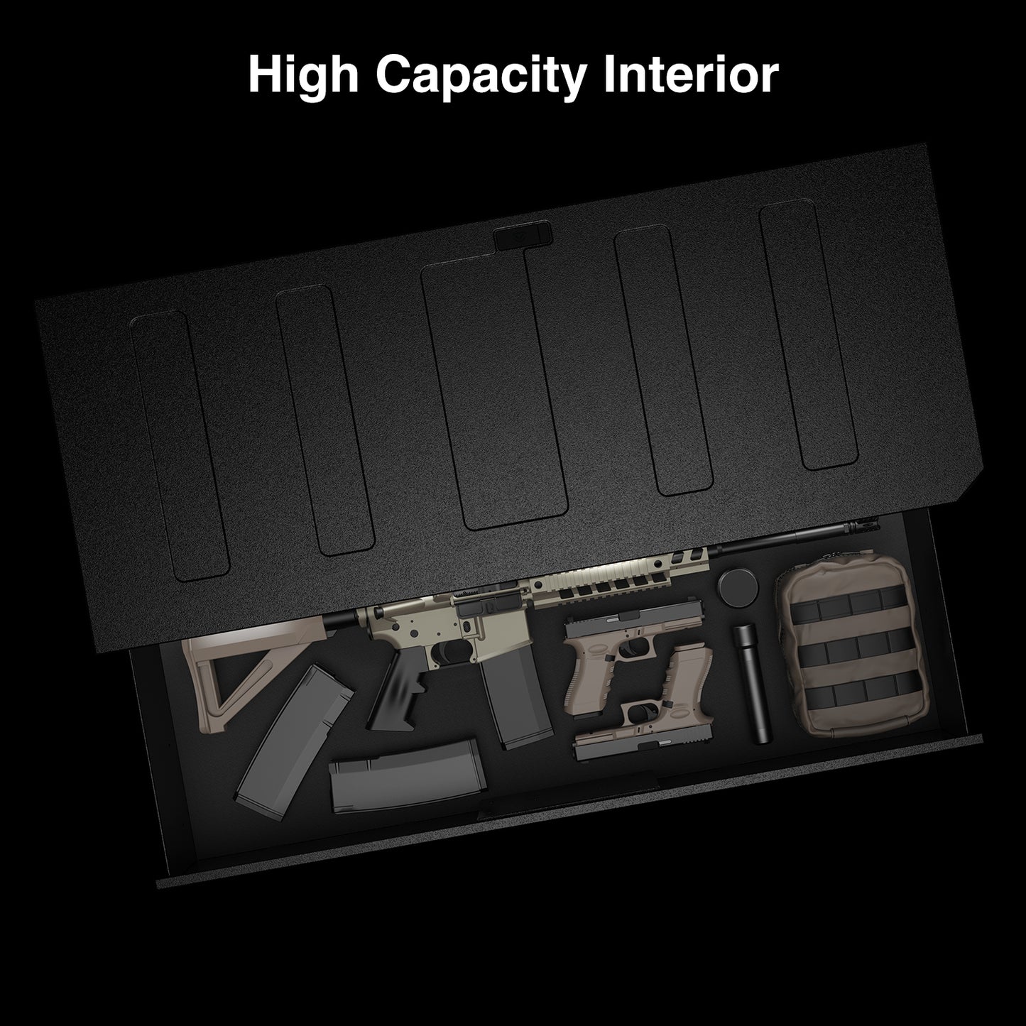RS Slider ViSN Biometric Rifle Safe