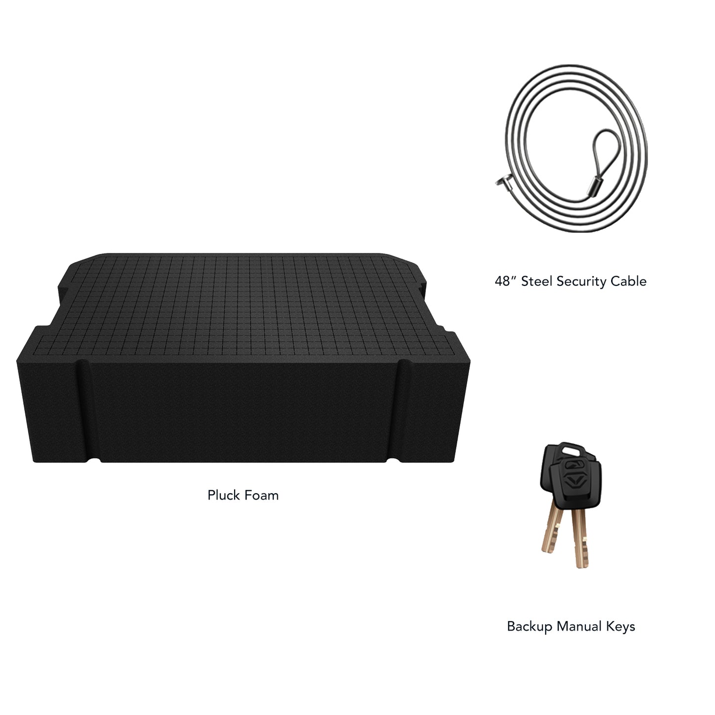 LifePod XT Portable Biometric Travel Lockbox with Pluck Foam