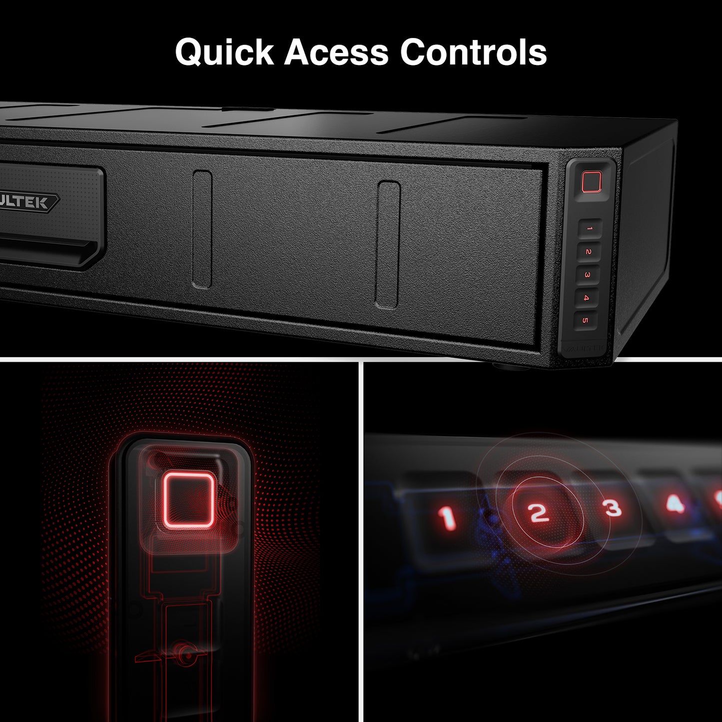 RS Slider ViSN Biometric Rifle Safe