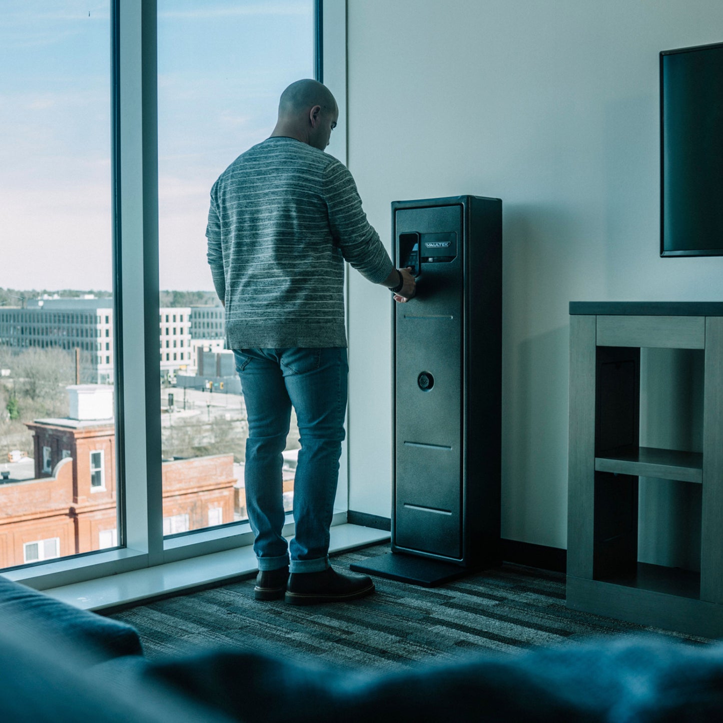 Vaultek RS200i ViSN WiFi Rugged Modular Quick Access Biometric Rifle Safe