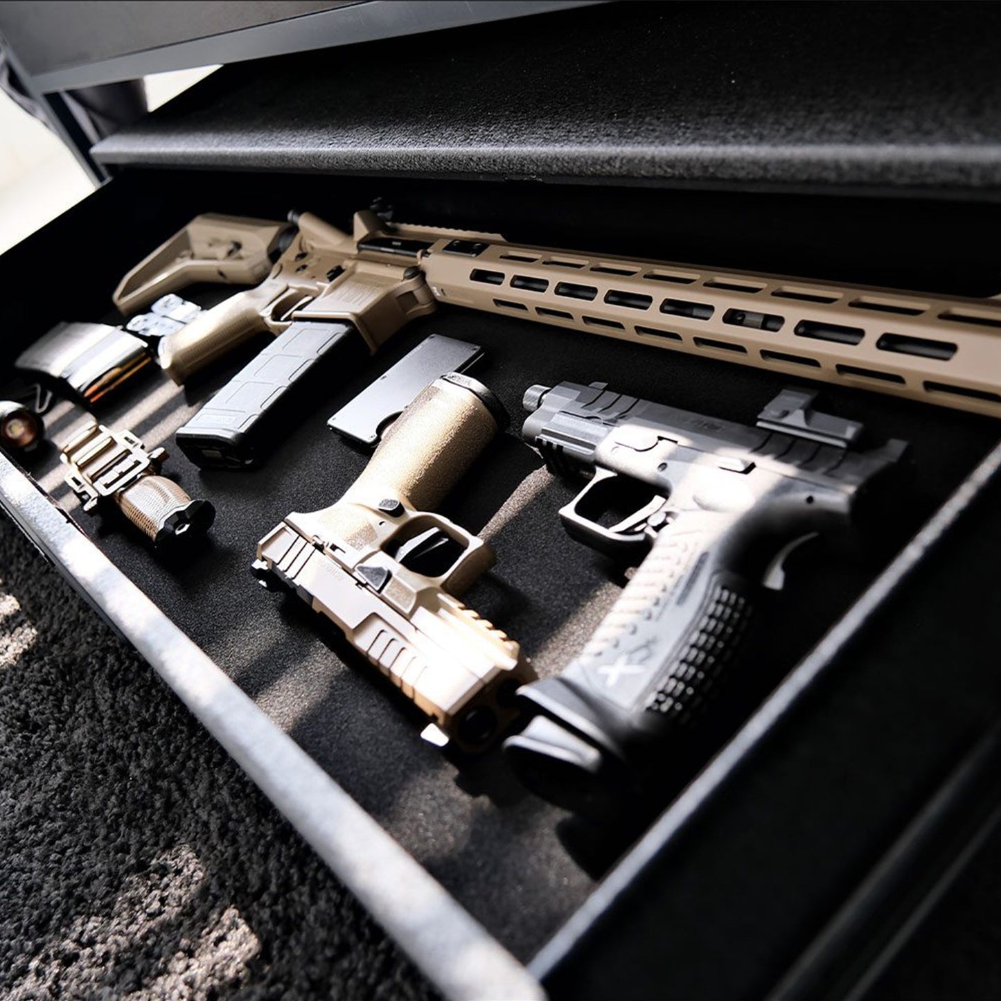 RS Slider ViSN Biometric Rifle Safe