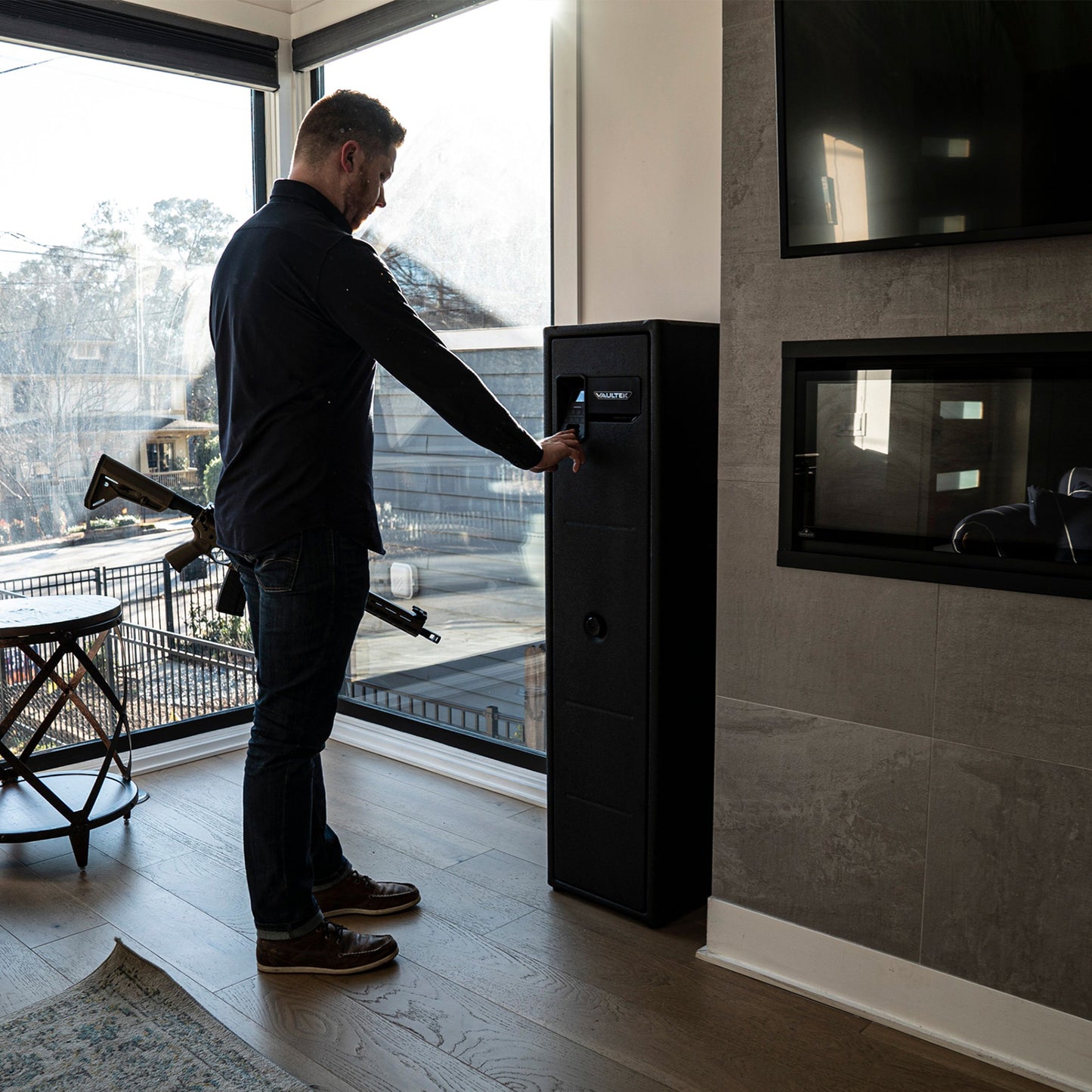 Vaultek RS800i ViSN WiFi Rugged Modular Quick Access Biometric Rifle Safe