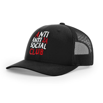 Anti Anti-2A Social Club Black Trucker Hat