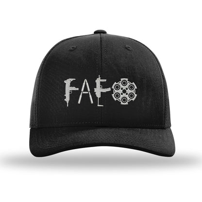 F Around & Find Out FAFO Embroidered Black Trucker Hat