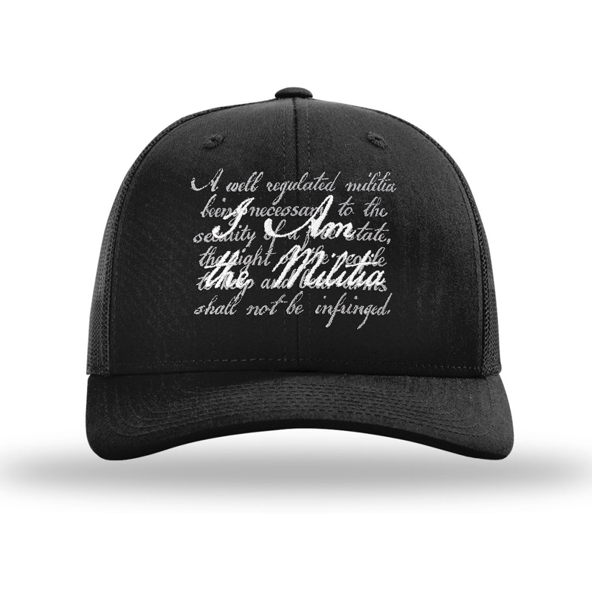 I Am The Militia Embroidered Hat Snapback