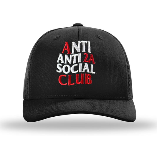 Anti Anti-2A Social Club Black Trucker Hat