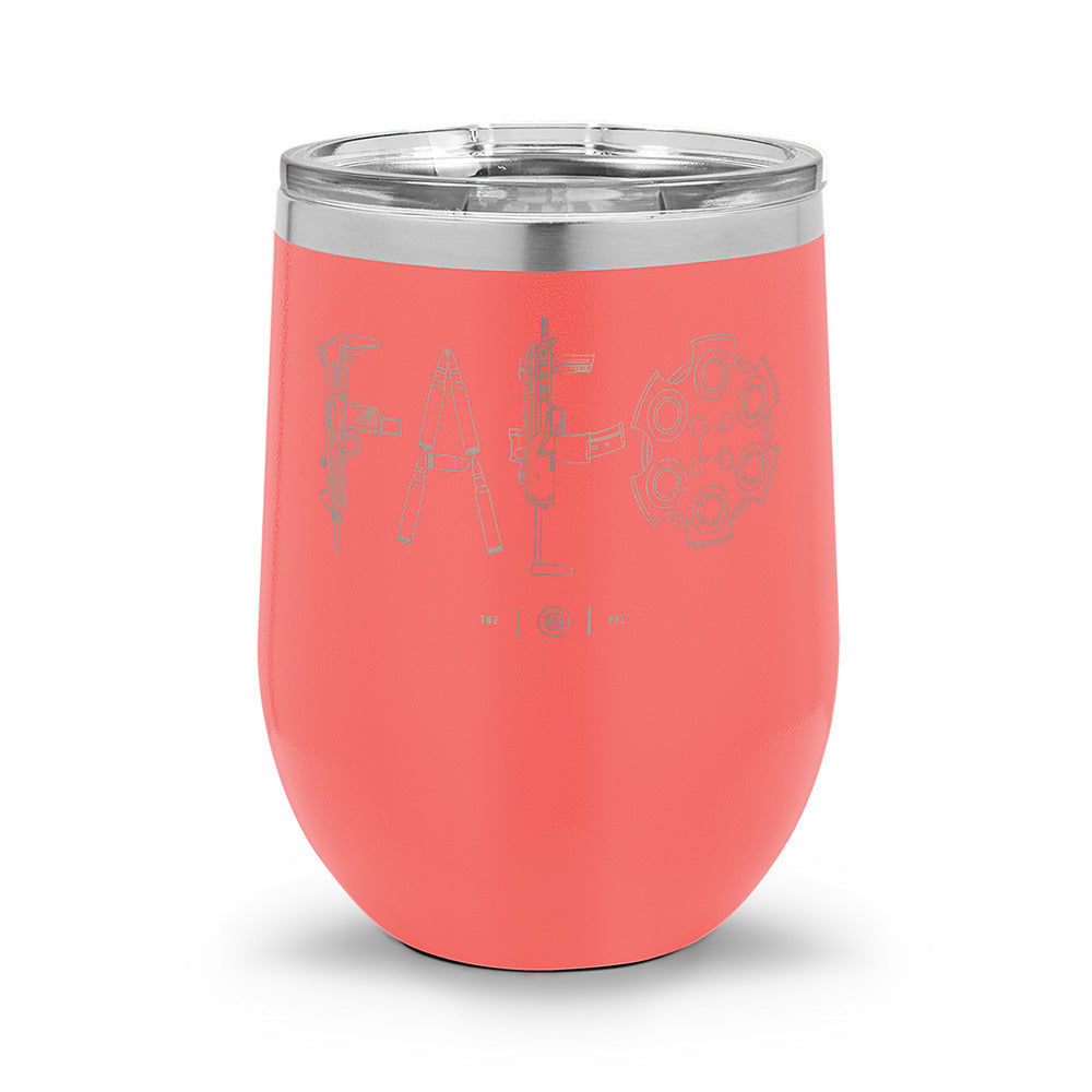F Around & Find Out FAFO Detailed | Laser Etched 12oz Stemless Wine Cup