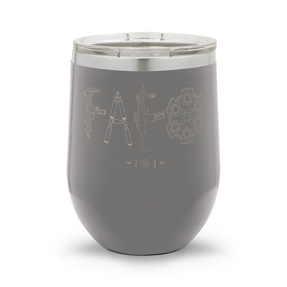 F Around & Find Out FAFO Detailed | Laser Etched 12oz Stemless Wine Cup