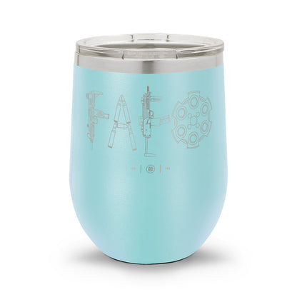 F Around & Find Out FAFO Detailed | Laser Etched 12oz Stemless Wine Cup