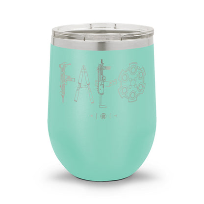 F Around & Find Out FAFO Detailed | Laser Etched 12oz Stemless Wine Cup