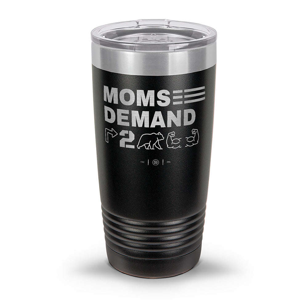 Moms Demand Right To Bear Arms Laser Etched 30oz/20oz Tumbler
