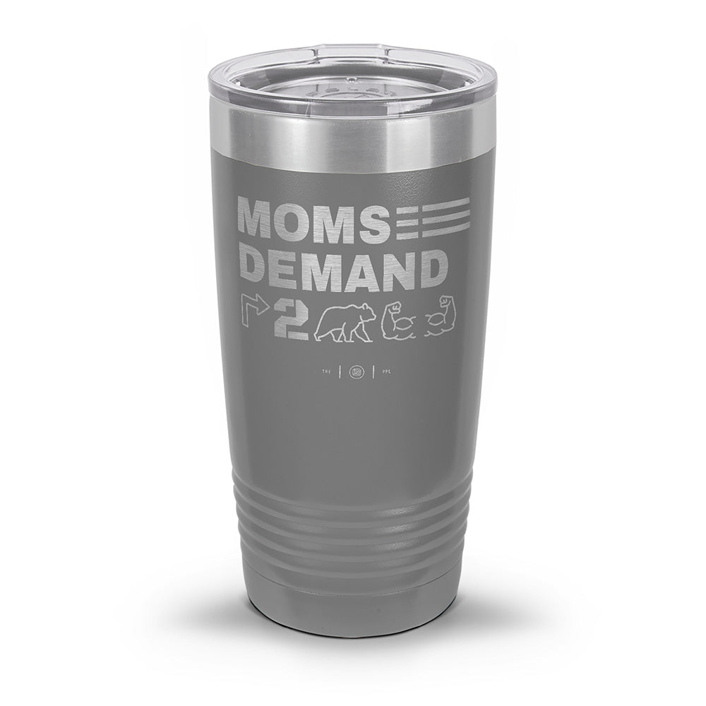Moms Demand Right To Bear Arms Laser Etched 30oz/20oz Tumbler