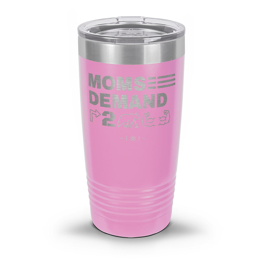 Moms Demand Right To Bear Arms Laser Etched 30oz/20oz Tumbler