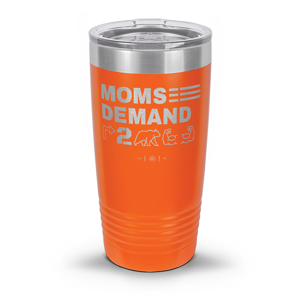 Moms Demand Right To Bear Arms Laser Etched 30oz/20oz Tumbler