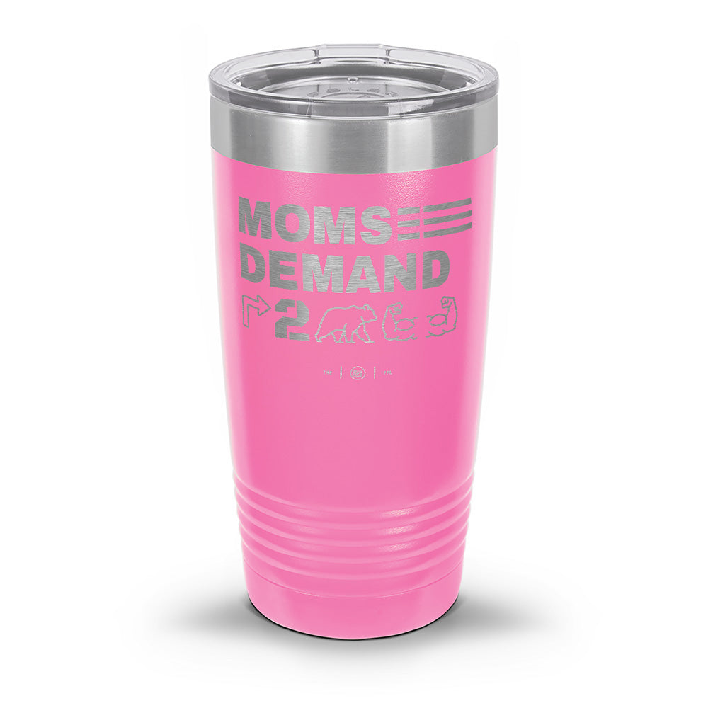 Moms Demand Right To Bear Arms Laser Etched 30oz/20oz Tumbler