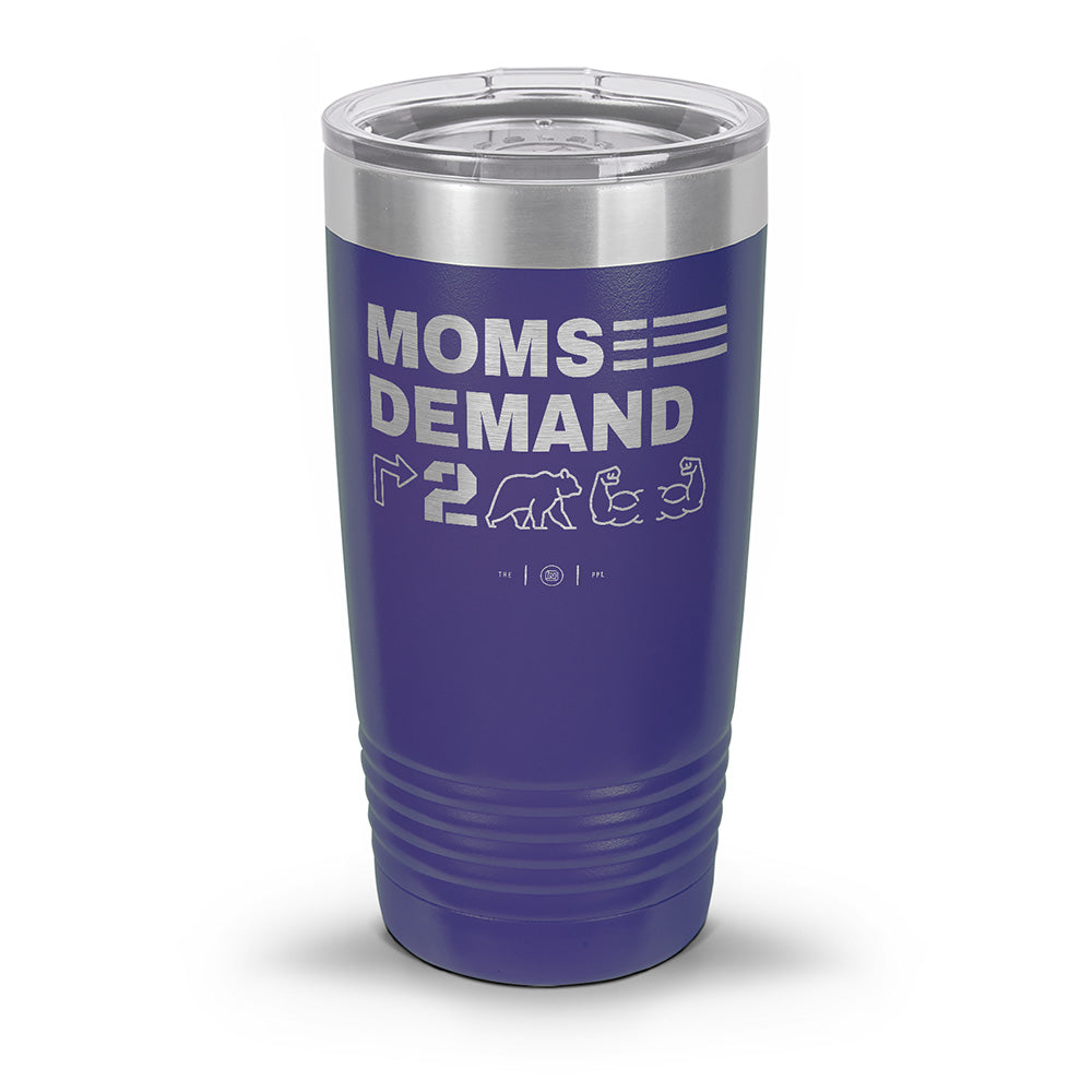 Moms Demand Right To Bear Arms Laser Etched 30oz/20oz Tumbler