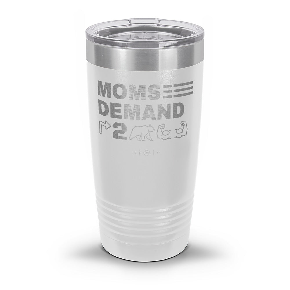 Moms Demand Right To Bear Arms Laser Etched 30oz/20oz Tumbler