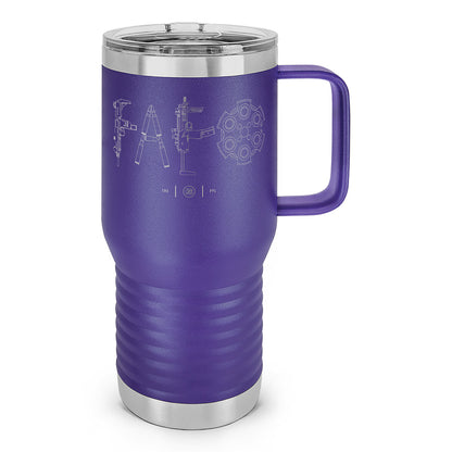 F Around & Find Out FAFO Detailed Laser Etched 20oz Travel Mug