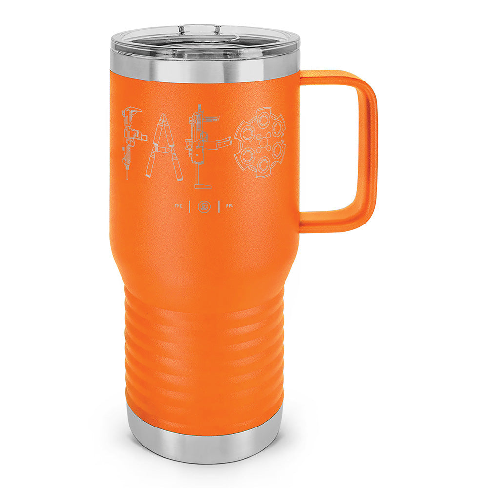 F Around & Find Out FAFO Detailed Laser Etched 20oz Travel Mug